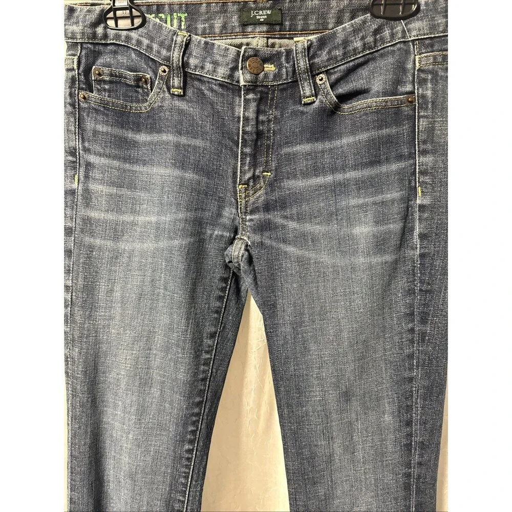 J. Crew Women's Jeans Boot Cut Medium Wash Stretch Jeans Size 27 R X 31